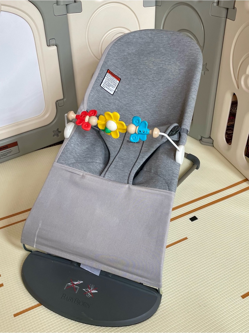 BabyBjorn bouncer with toy bar